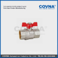 CE Brass nickel plated butterfly handle gas valve